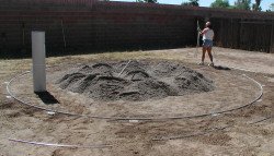 what type of sand to use under above ground pool