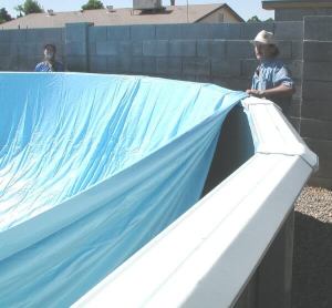 Overlap Liner Installation above ground pool overlap liner installation