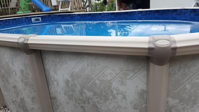 above ground pool top stabilizer rail